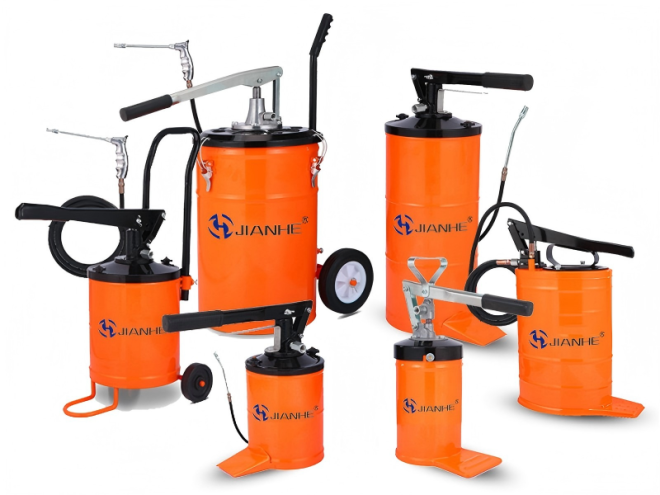 What are the different types of grease pumps?